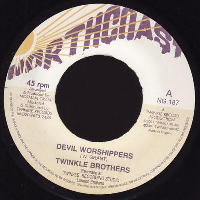 7inch Record TWINKLE BROTHERS - Devil Worshippers NONE Twinkle Music,  2001 Jamaica Reggae, Ska & Dub Used
