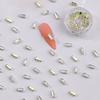 20Pcs Nail Decorations Irregular Shape Sparkling Non-Oxidation Rust-proof Zinc Shining Nail Art Ornament Manicure DIY