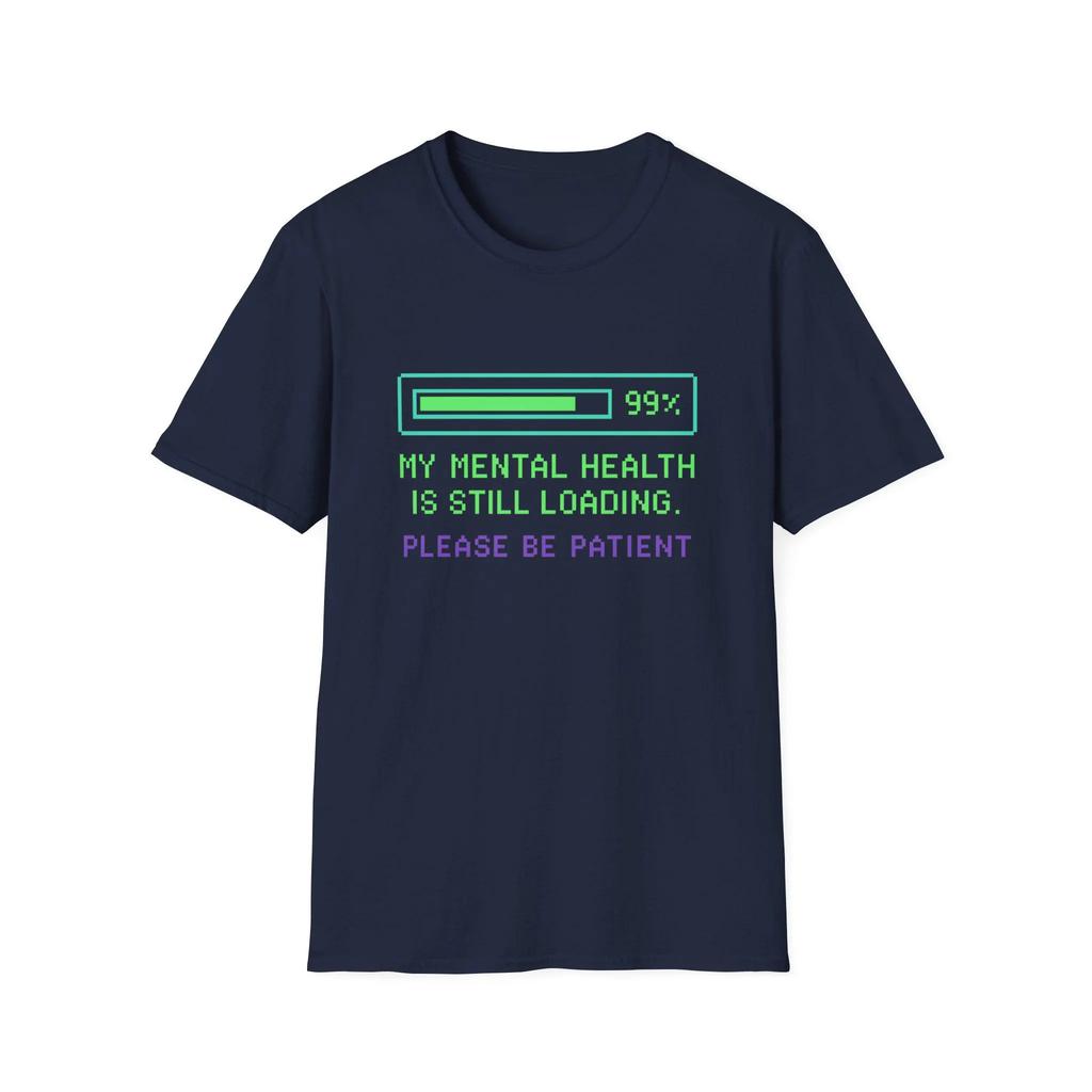 Retro Unisextal Health Loading TShirt Funny 8Bit Progress Bar Tee Vintage Gamer Style Neon Pixel Graphic Unisex Shir