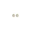 925 Sterling Silver Inlaid Zircon Disc Cross Flower Earrings For Women Exquisite Small Jewelry Gifts