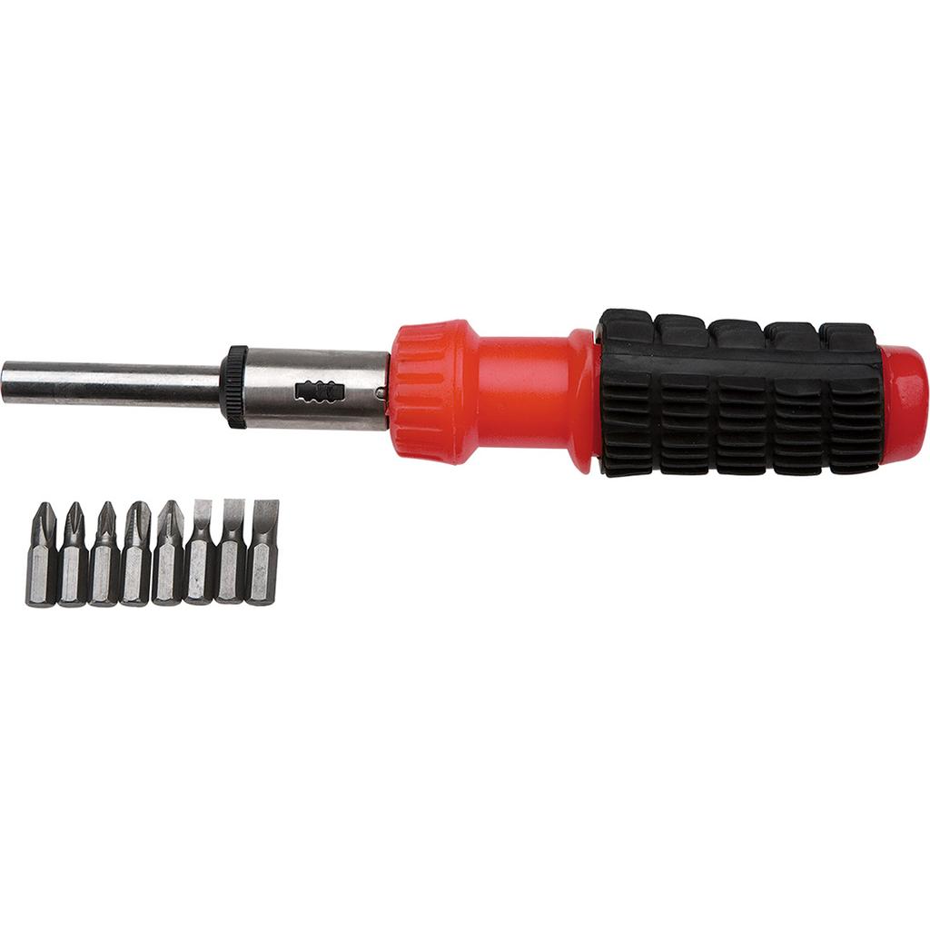 Screwdriver bits with holder, set of 9