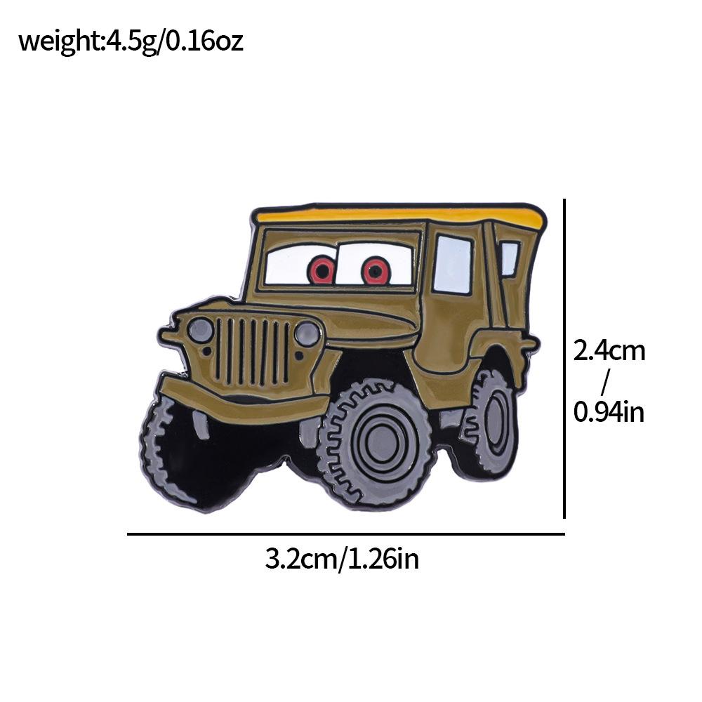 European and American cartoon creative racing story metal badge car alloy oil drop brooch pin decoration