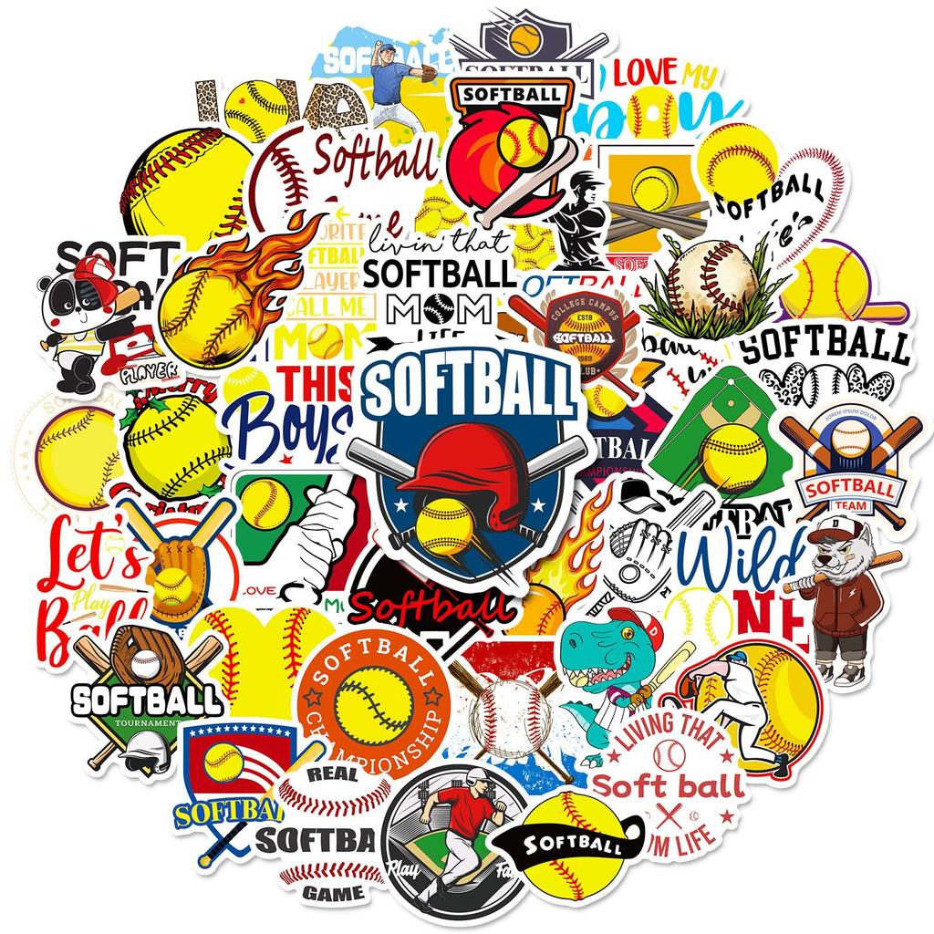 Baseball Softball Pro Baseball Koshien Hard Ball Soft Ball Sticker (50 BPB)