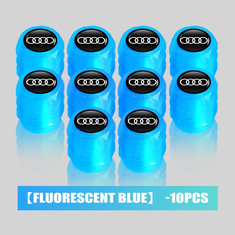 For Hot Car Wheel Luminous Valve Caps Night Glowing Tire Decoration Stem Cove Accessories TT A1 A2 ABT Quattro SLINE RS A3 A4