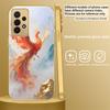 Reborn Golden Phoenix For Samsung A50 A51 A52 A53 A54 A55 56 14 15 13 16 26 31 32 33 34 35 70 71 72 73 Golden glass phone case