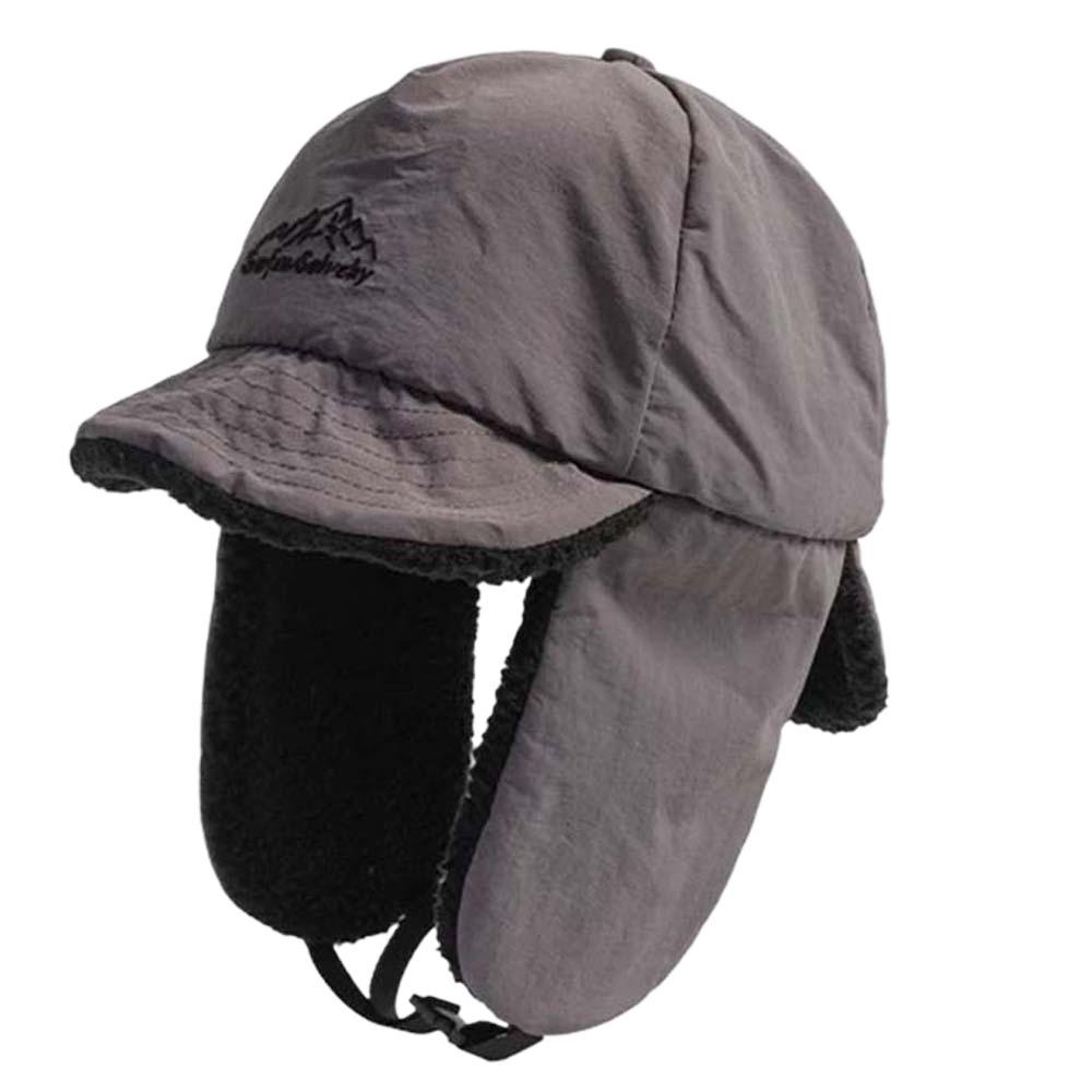 Multi-functional Earflaps Visor Hat Japanese Style Windproof Pilot Cap Ear Protection Cap  Autumn
