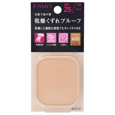FASIO Powerful Stay Moist Foundation 405 Slightly Bright Natural Skin Color Refill 10g