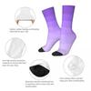 Ombre Polygonal Socks Autumn Gradient Purple Stockings Vintage Couple Medium Soft Socks Custom Outdoor Sports Anti-Slip Socks