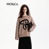 MO&Co. Mushroom Pattern Alpaca-Blend Knit Sweater