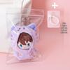 Handmade Trendy Doll Bag with DIY Raincoat, Transparent Waterproof Storage, and Dustproof Cotton Fabric.