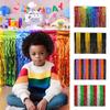 Colorful Rainbow Wavy Table Skirt 75*275cm Table Dress Graduation Ceremony Table Dress Metallic Foil Tinsel Table Cloth