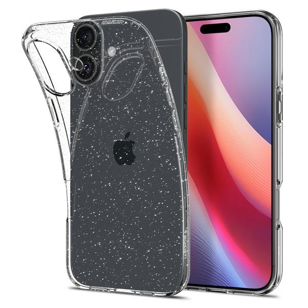 Etui Do iPhone 16 Plus Spigen Liquid Crystal Glitter Przezroczyste