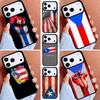 Puerto Rico Flag Print Phone Case for iPhone 17ProMax 12 13 14 15 16e 17 Pro Max Plus Air Cover
