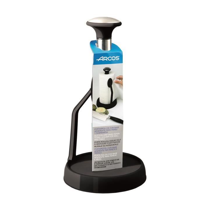 Porte-rouleau Arcos Forza 793100 acier inoxydable / ABS avec base antiadhésive 280 mm / ø 150 mm dans le cas d'une mallette.
