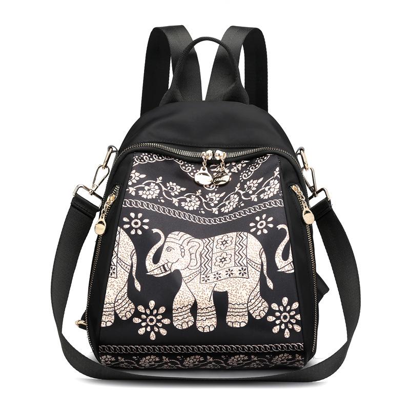 Women's Oxford Cloth Casual Fashion Print Travel Backpack - 2025 Trend