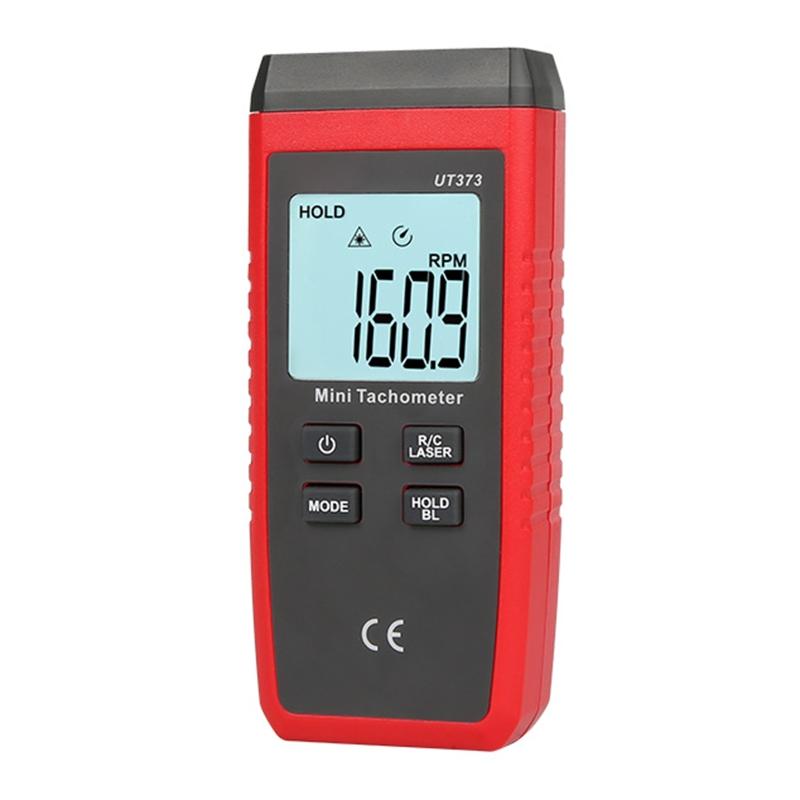 Digital Tachometer Noncontact La-ser Photo Sensor with 10 to 99,999 RPM Accuracy RPM Gauge Marker with Max/Min Value