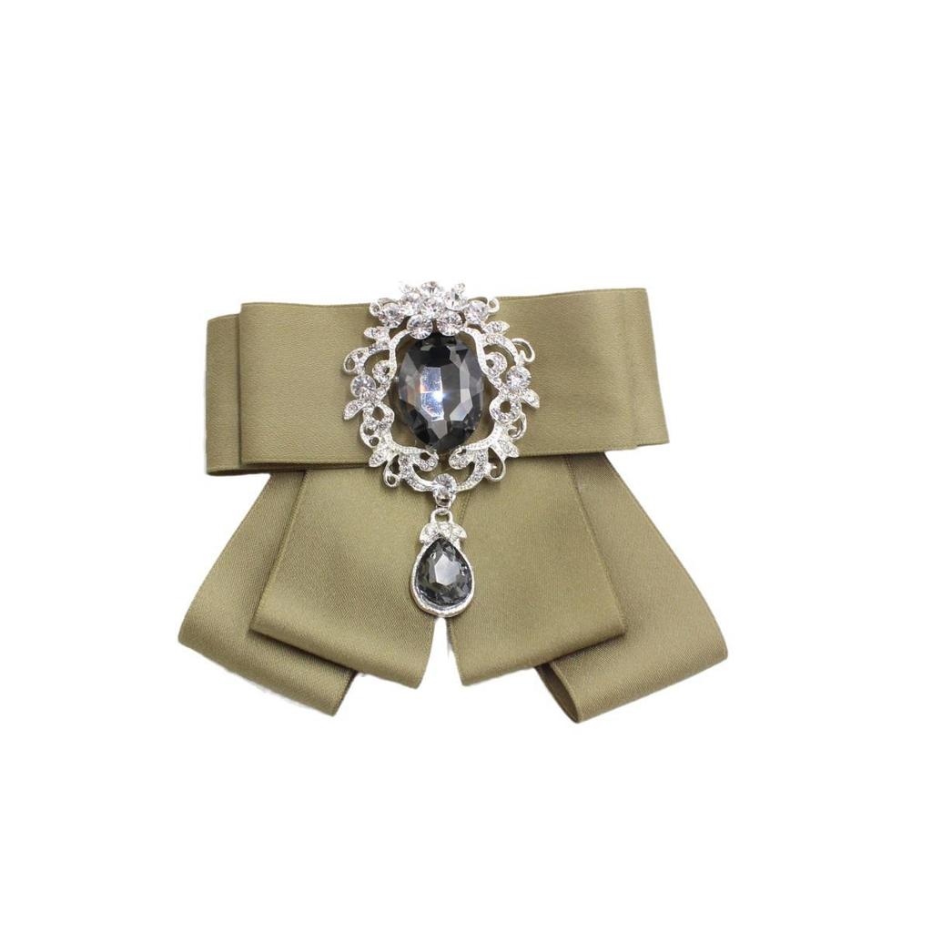European Fashion Lapel Flower Bow Tie Brooch for Men's Wedding - Style TS318