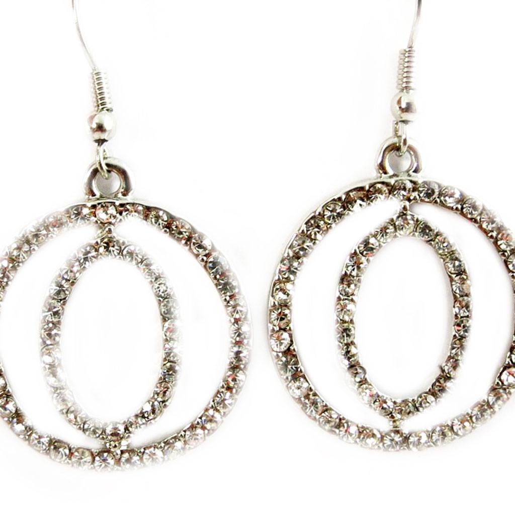 Les Trésors De Lily [F7975] - Białe kolczyki designerskie „Goddess”