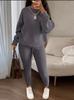 European & American Fashion Knitwear: Women's Soft & Fluffy Sweater and Pants Set for Autumn & Winter