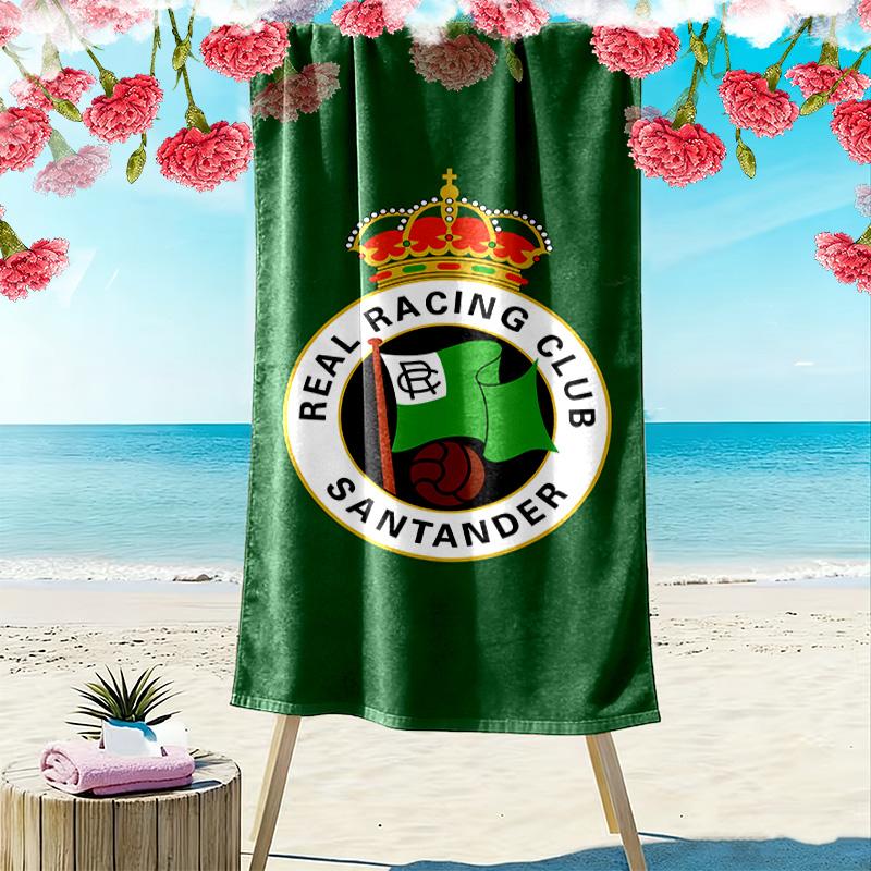Racing Santander 2D Flat Print Beach Towel, Large Soft Quick Dry Towel for Beach Camping Swimming
