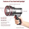 Black&Red USB LED Flashlight Searching Torches Night Light 6000LM Super Bright Powerful Lamp Hand Camping Lantern Rechargeable Battery