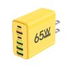 65W USB Typ C Laddare 6 Port PD Typ C Snabbladdning väggadapter för iPhone 13 14 15 Samsung Xiaomi Huawei mobiltelefon
