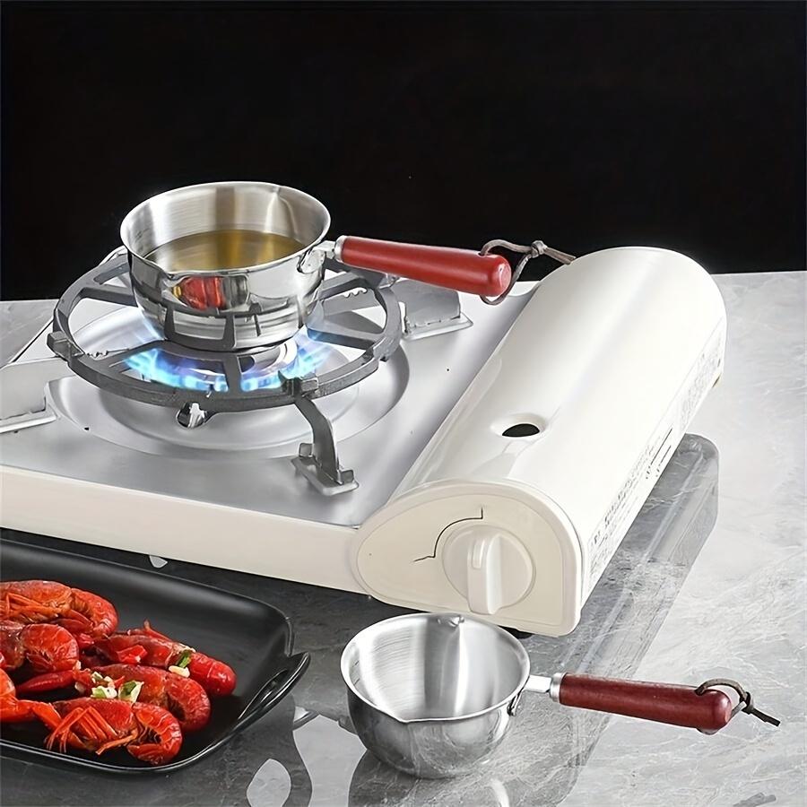 Stainless Steel Multi-Use Mini Pan For Oil, Milk, And Chocolate - Perfect For Heating, Melting, And Pouring - Ideal For Kitchen & Outdoor Camping
