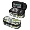 Pencil Case 300D Polyester Printed High Capacity Easy Open Zipper with Mesh Pocket Removable Divider and Pen Slots for Boys Girls