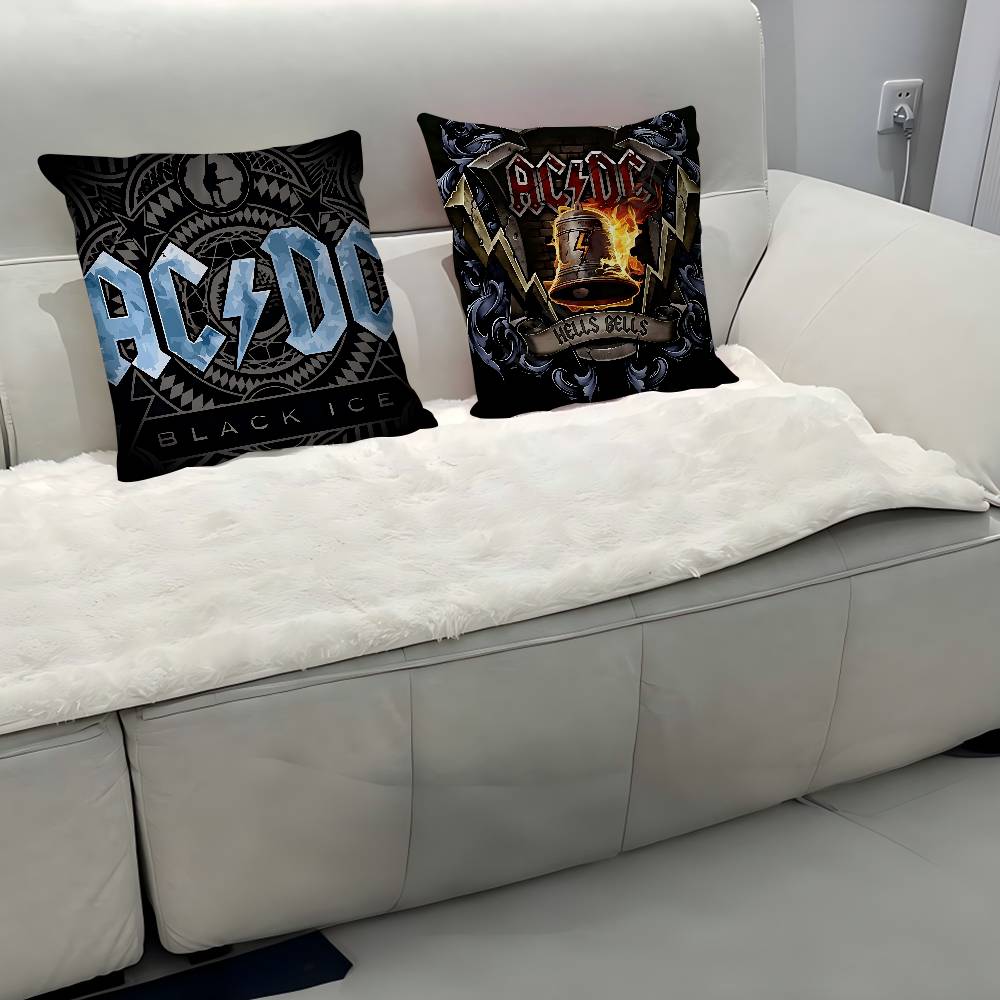 Rock Singer A-AC D-DC Band Pillowcase Toon Gift Cushion Cover Bedroom Home Sofa Chair Seat Decor Pillow Case