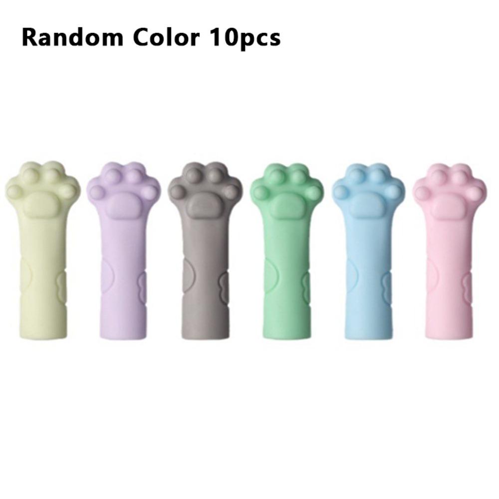 

10 шт. канцелярського приладдя для корекції олівця, захисного ковпачка, ручки, верхнього протектора, шкільного канцелярського приладдя Cat Claw