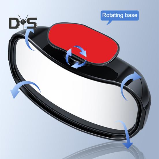 Rechteckiger Auto-Toter-Winkel-Rückspiegel, einfach zu installieren, einstellbarer Winkel, automatisch konvexer Weitwinkel-Seitenrückspiegel