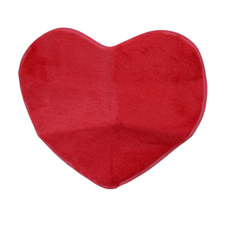 Heart Shaped Rugs Soft Non Slip Doormat Washable Water Absorbent Rugs for Home Entrance Bathroom Shower Floor Decor