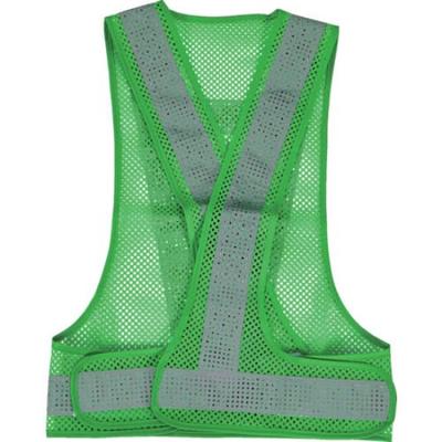 TRUSCO Mesh-Sicherheitsweste Grün Silber TMV-GNS