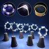 Solar 20LED Wine Bottle Lights Cork Shape Fairy Lights Garland Christmas Light Copper Wire Home Room Decoration Lamp