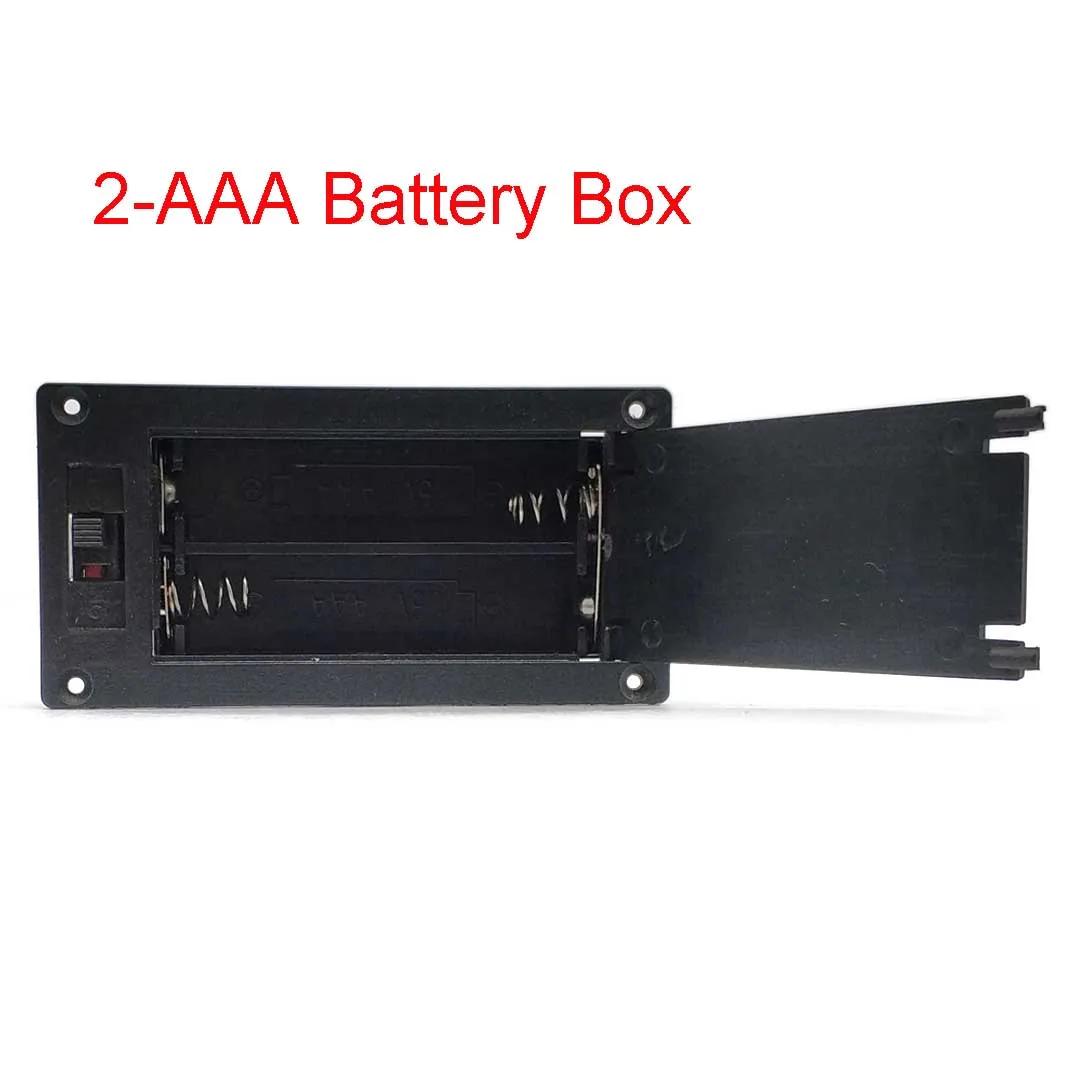 

2x3x AAA Прямоугольный Встраиваемый Держатель Батареек Отсек для Хранения Кейс с Крышкой-Переключателем Батарейный Отсек Пластиковый Black 2 AAA