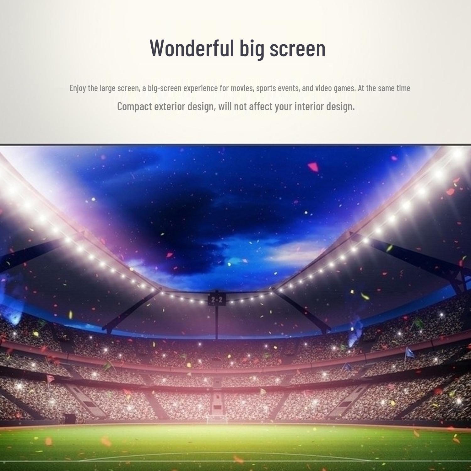 

Hualu DFP30A 5000-Lumen Full HD Projector for Cinema and Meetings