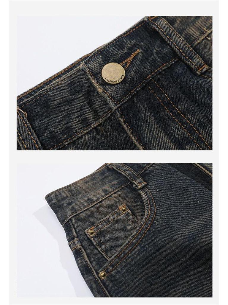 Women's High-Waist Slit Denim Midi Skirt - Versatile A-line, Slimming Fit for Spring & Autumn 2025