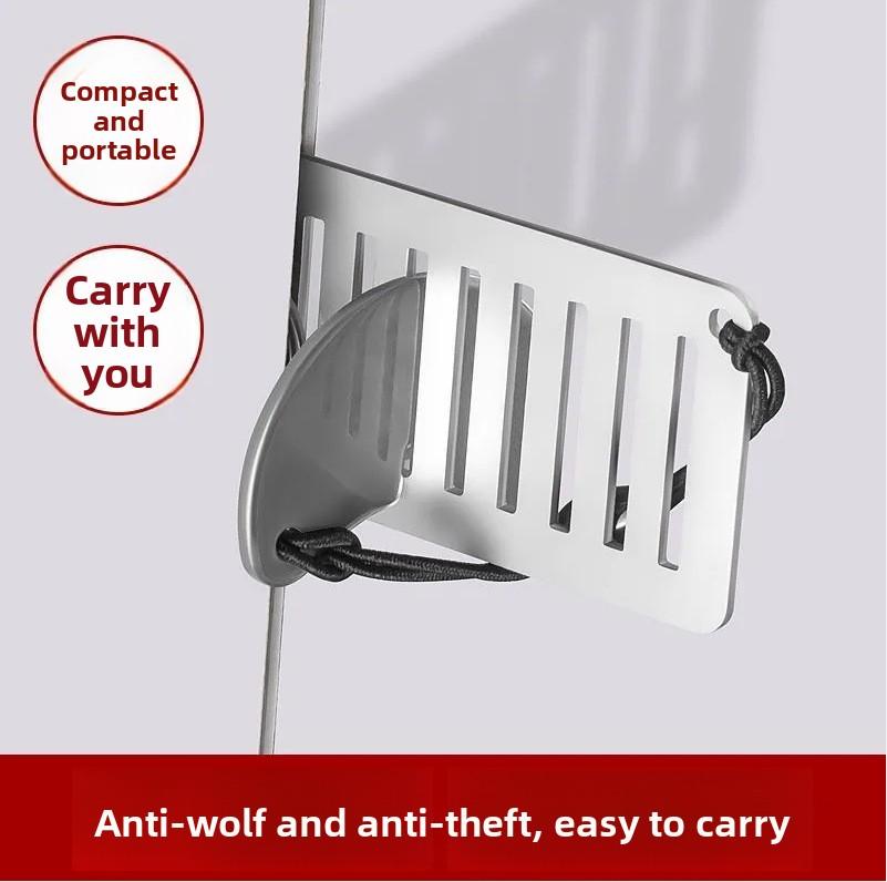 Hidden Thickened Door Blocker Door Top Safety Door Lock Anti-theft Door Lock Home Hotel Door Blocking Safety Door Stop Artifact