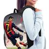 3-Piece CR7 Soccer Star Pattern Backpack Set – Large-Capacity Casual Backpack with Matching Clutch & Tote Bag, Perfect for Daily