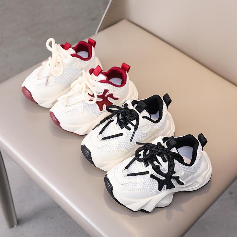 Boys' Mesh Sports Shoes | Breathable Children's Sneakers, Girls' Single-Layer Mesh Casual Shoes Trendy Sneakers
