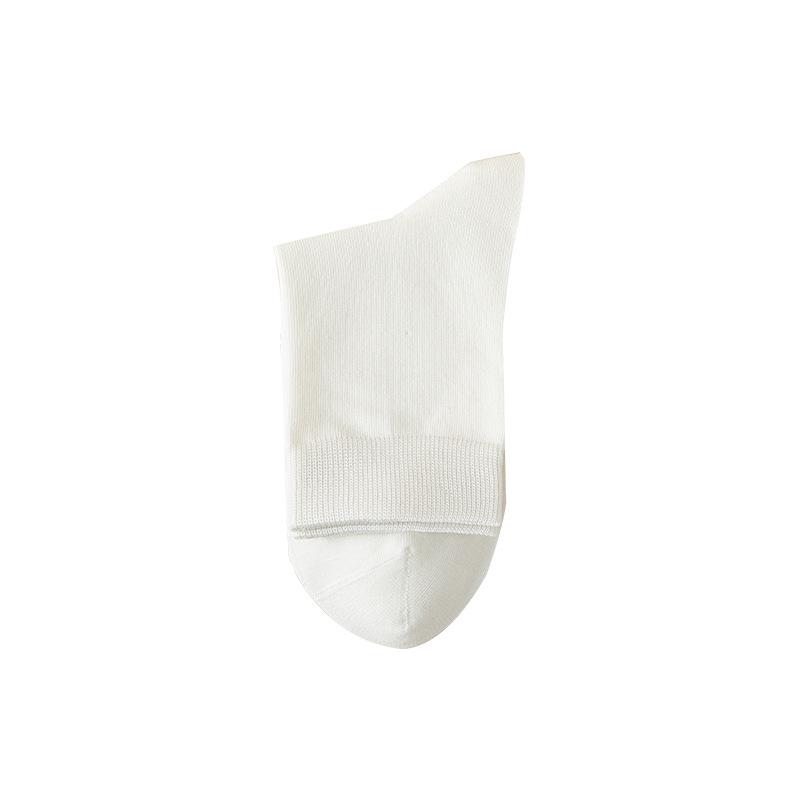 Men s Pure Cotton White Mid-Calf Socks - Antibacterial, Anti-pilling, Sweat-wicking, Odor-resistant, Breathable for Business and Sports. Anti-Pilling Pure Cotton белый