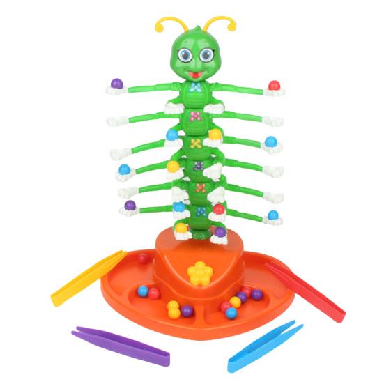 

Electric Swing Caterpillar Toy Toddlers Fine Motor Skills Bead Placing Dancing Caterpillar Toy Multiplayer Interactive Caterpillar Tabletop зелёный