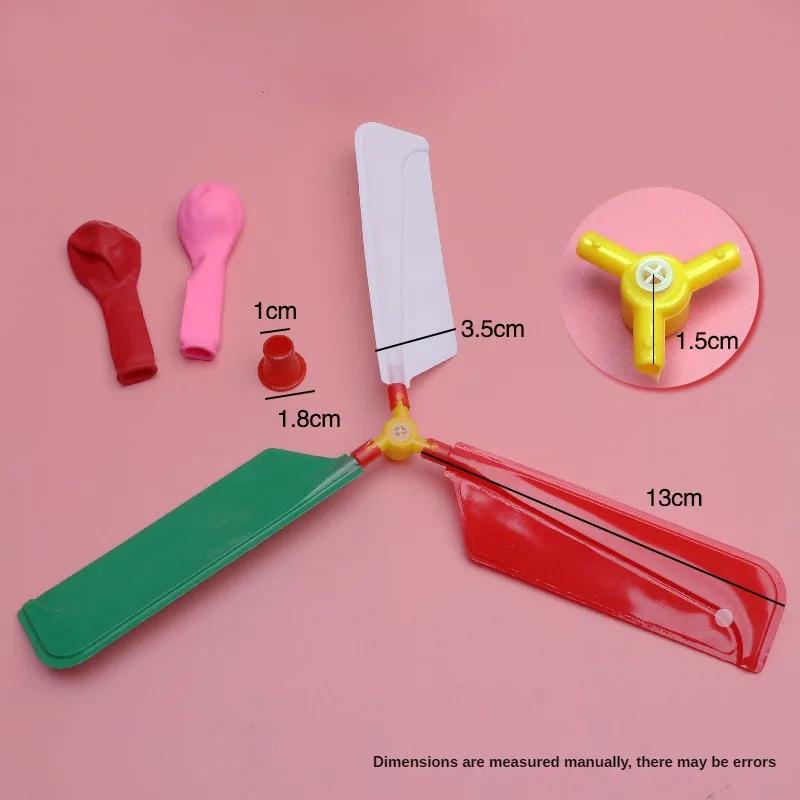 Ballonflugzeug Wissenschaft und Technologie Pädagogisches Spielzeug Technologie Handgemacht DIY Ballonhubschrauber Kreatives Spielzeug für Kinder