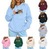 Unisex Fleece Hoodie Mit Großen Taschen Warmes Langarm-Sweatshirt Winter 2026