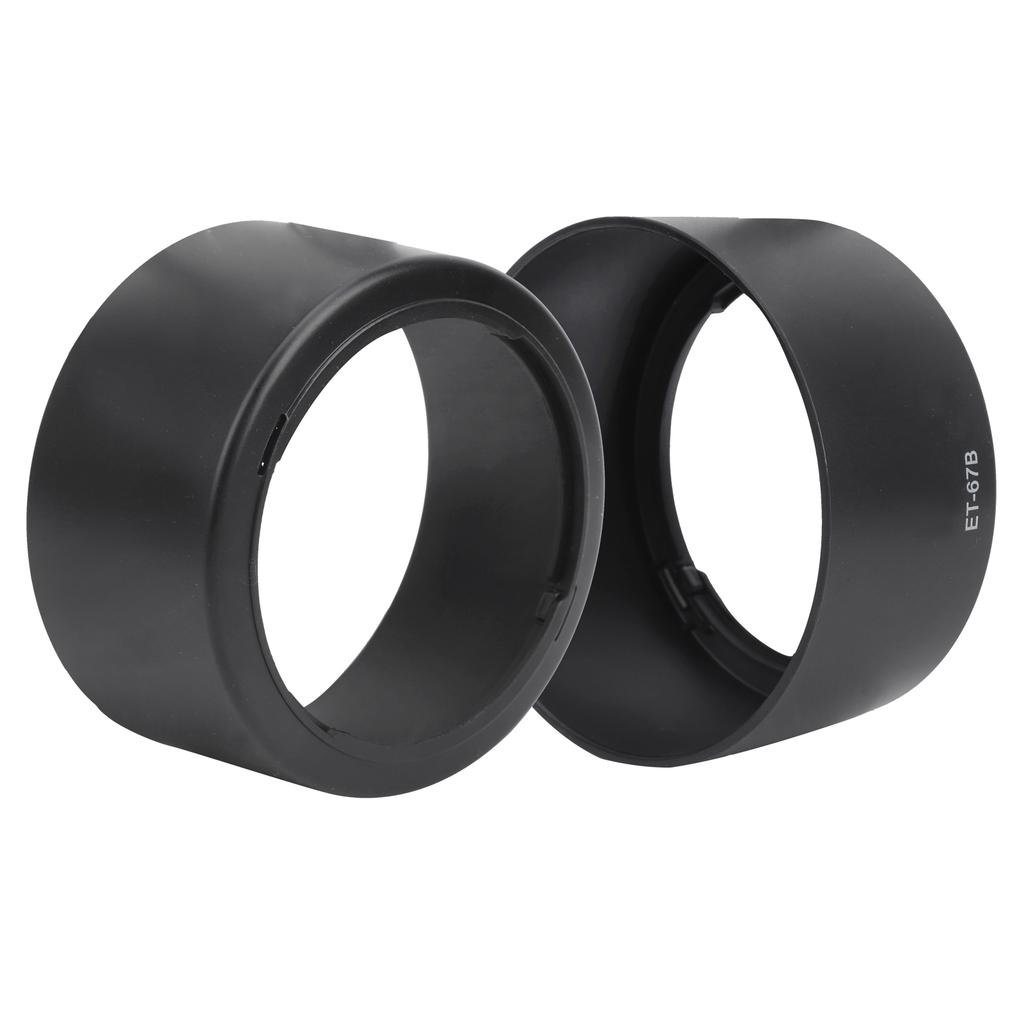 2pcs ET67B Plastic Camera Mount Lens Hood Lightweight Fit for EFS 60mm F 2.8 USM Lens