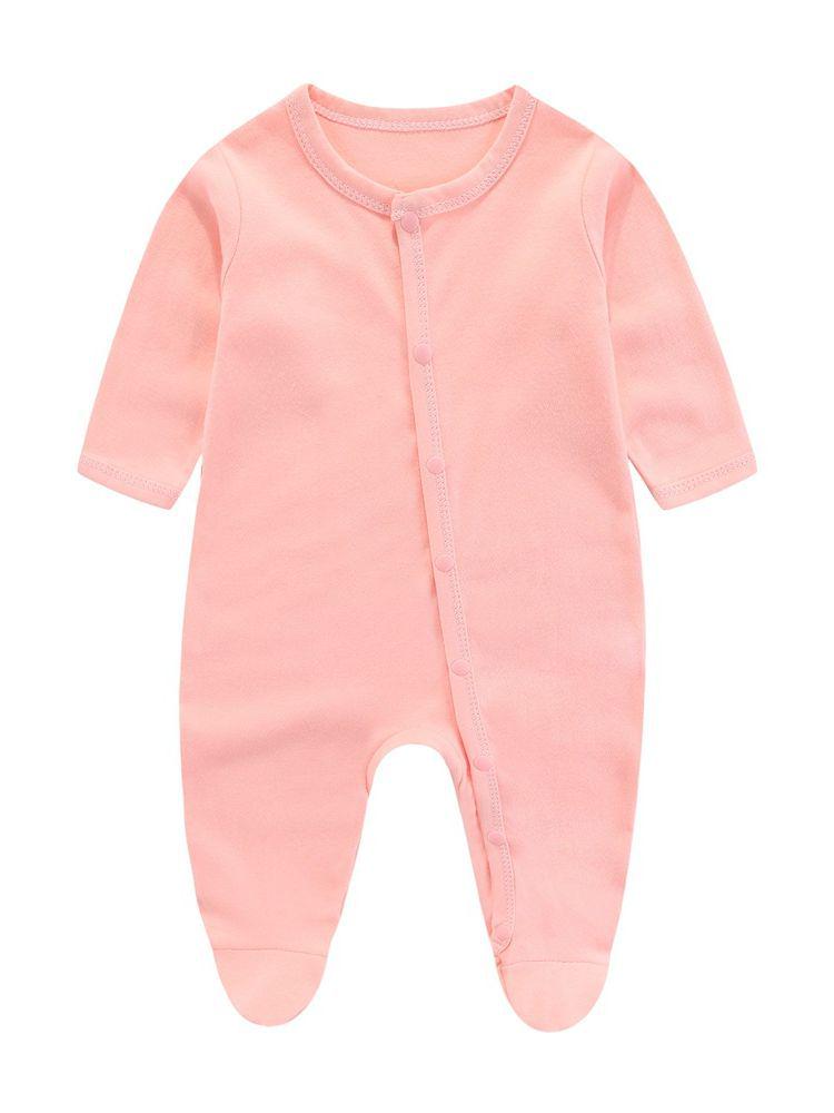Pure Cotton Baby Jumpsuit: Newborn Romper for Spring, Autumn & Summer