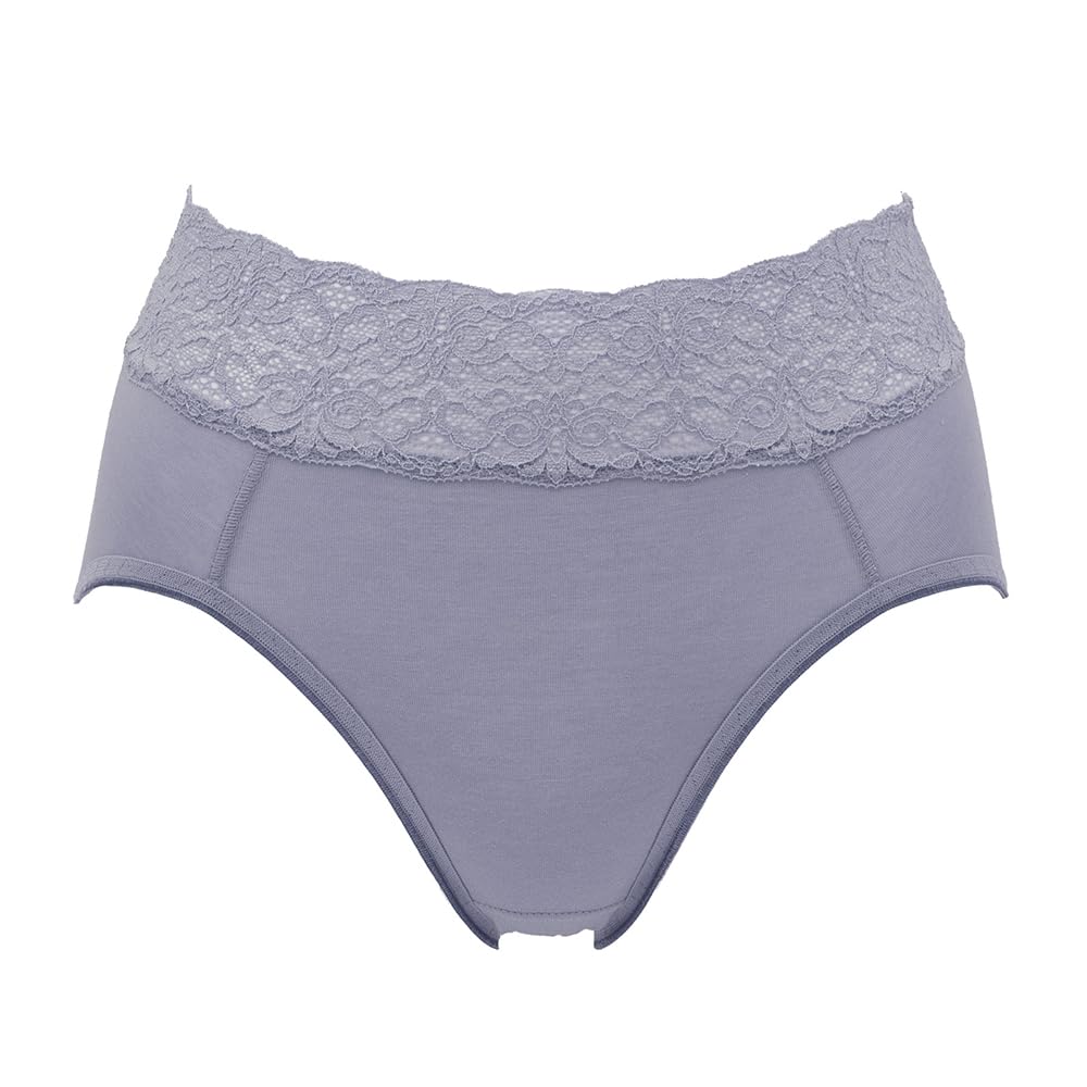 

New Shapewear Pants with Waist Lace Dusk Blue L [Bradelis York] #316
