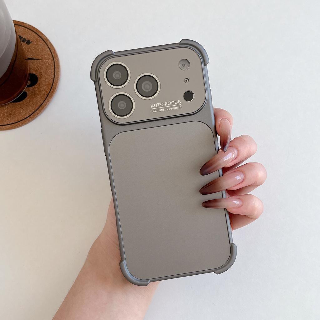 The original color of the large window lens is suitable for iPhone16Pro Max Apple 17 mobile phone case 15/14 simple and anti-drop.