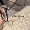 Ultralight Round Myopia Glasses for Women Retro Brown TR Frame Prescription 0 -4.0 Blue Light Blocking