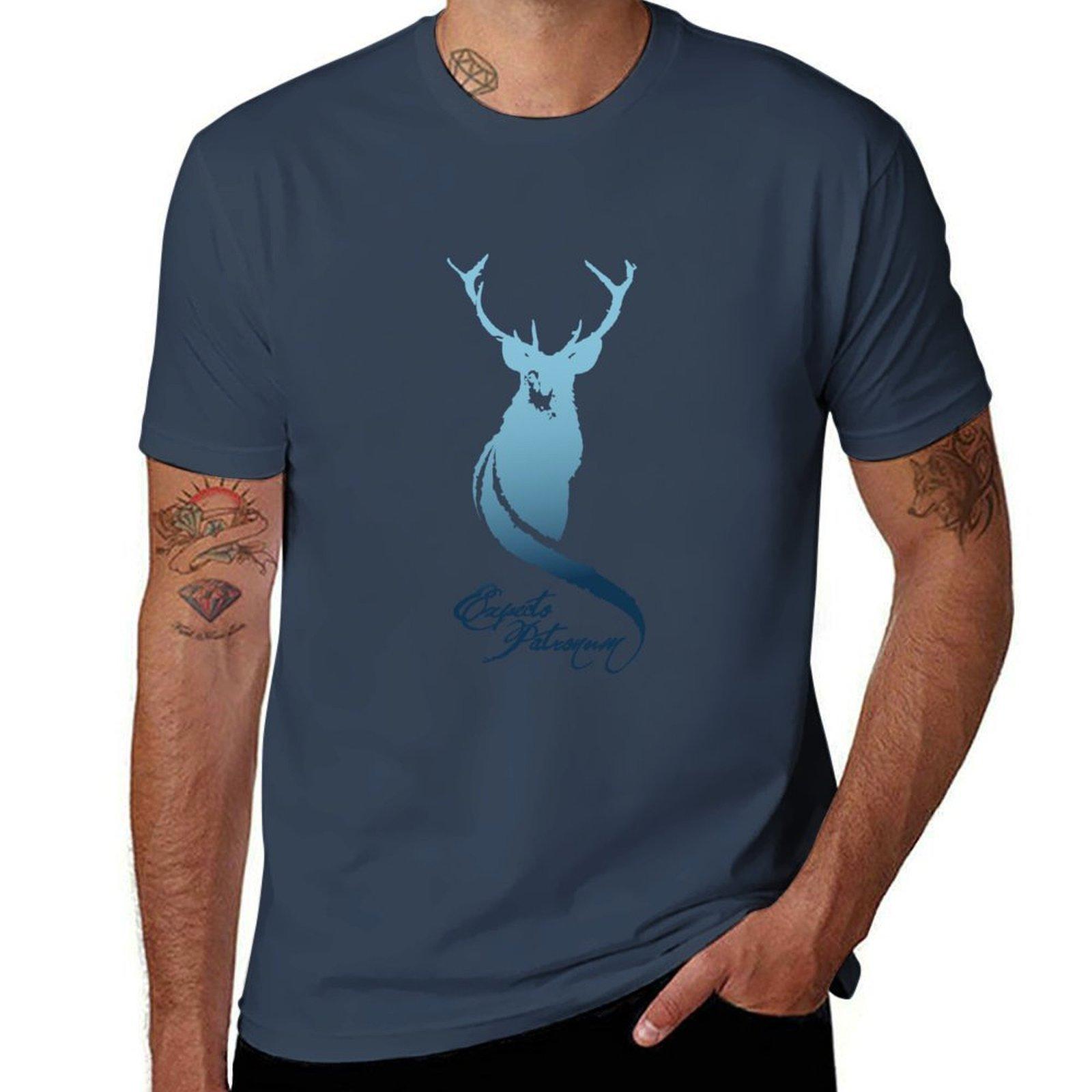 Expecto Patronum (Stag) Tshirt Basic Solid Color Casual Tee Shirt S